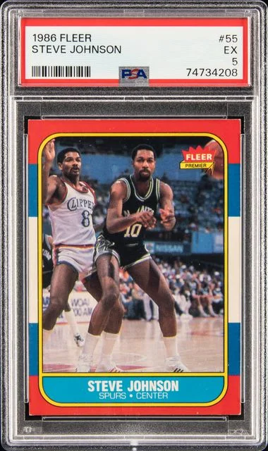 1986 Fleer Steve Johnson #55 card image