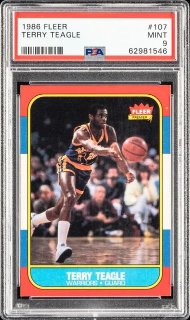 1986 Fleer Terry Teagle #107 card image