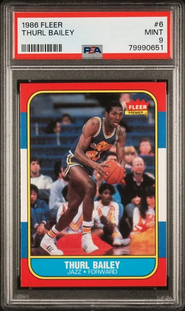 1986 Fleer Thurl Bailey #6 card image