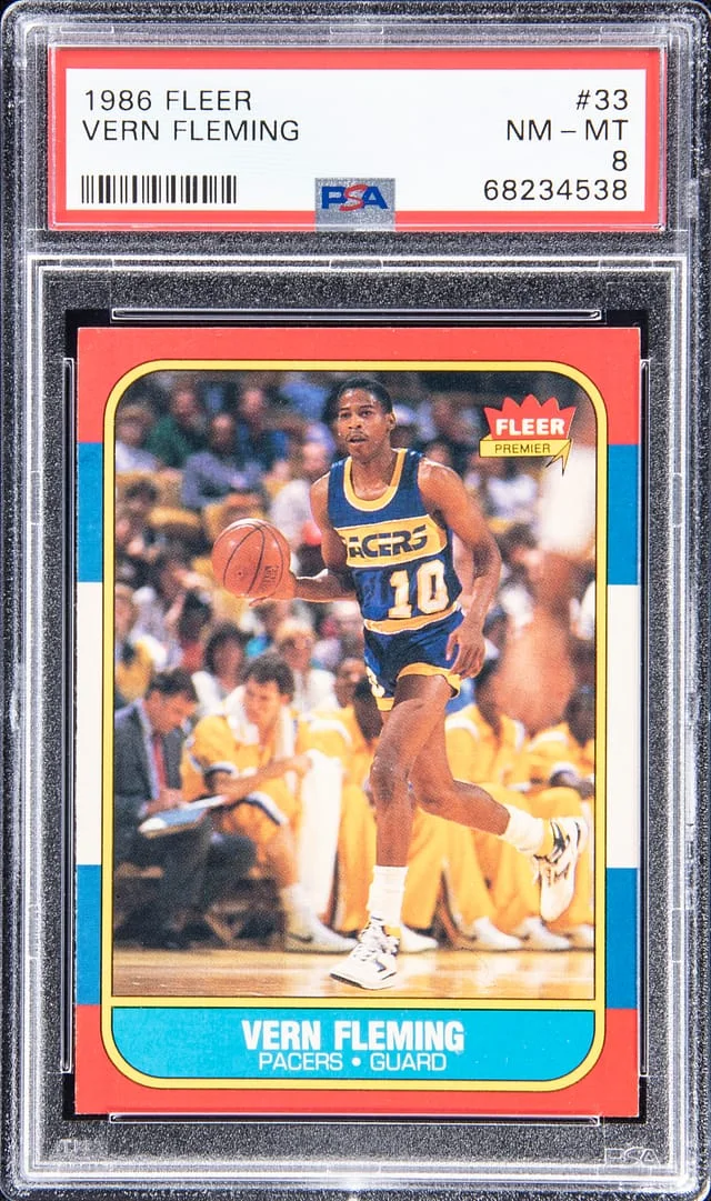 1986 Fleer Vern Fleming #33 card image