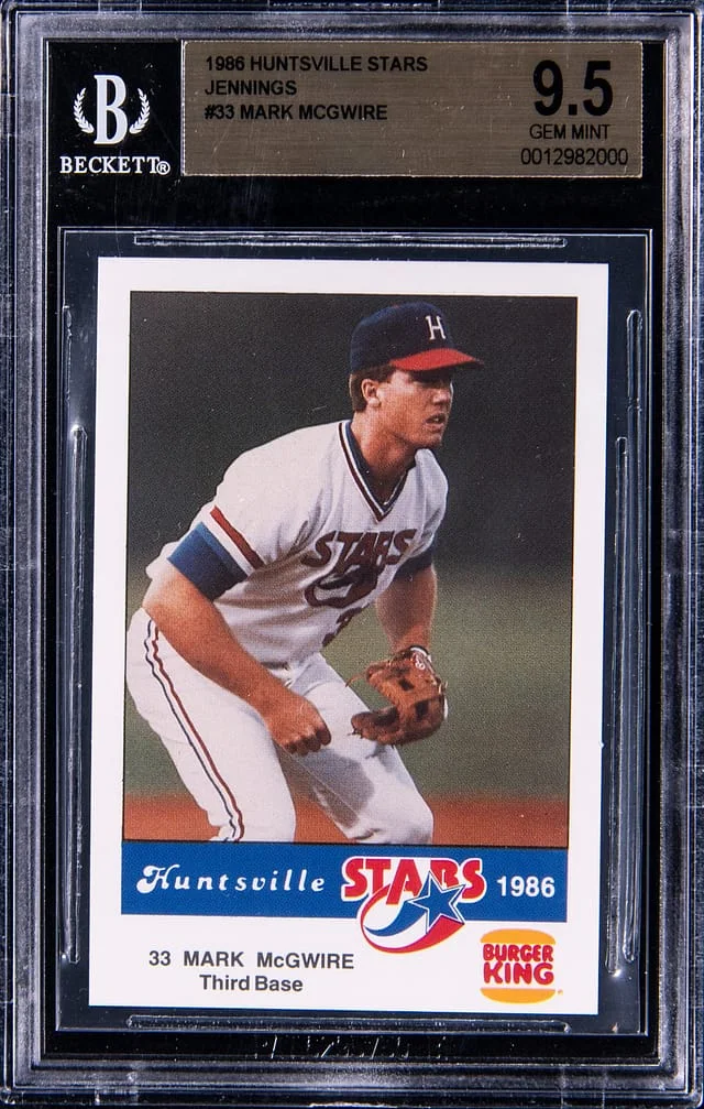 1986 Huntsville Stars Jennings Mark McGwire #33 card image