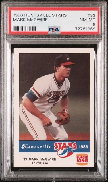 1986 Huntsville Stars Mark Mcgwire #33 card image