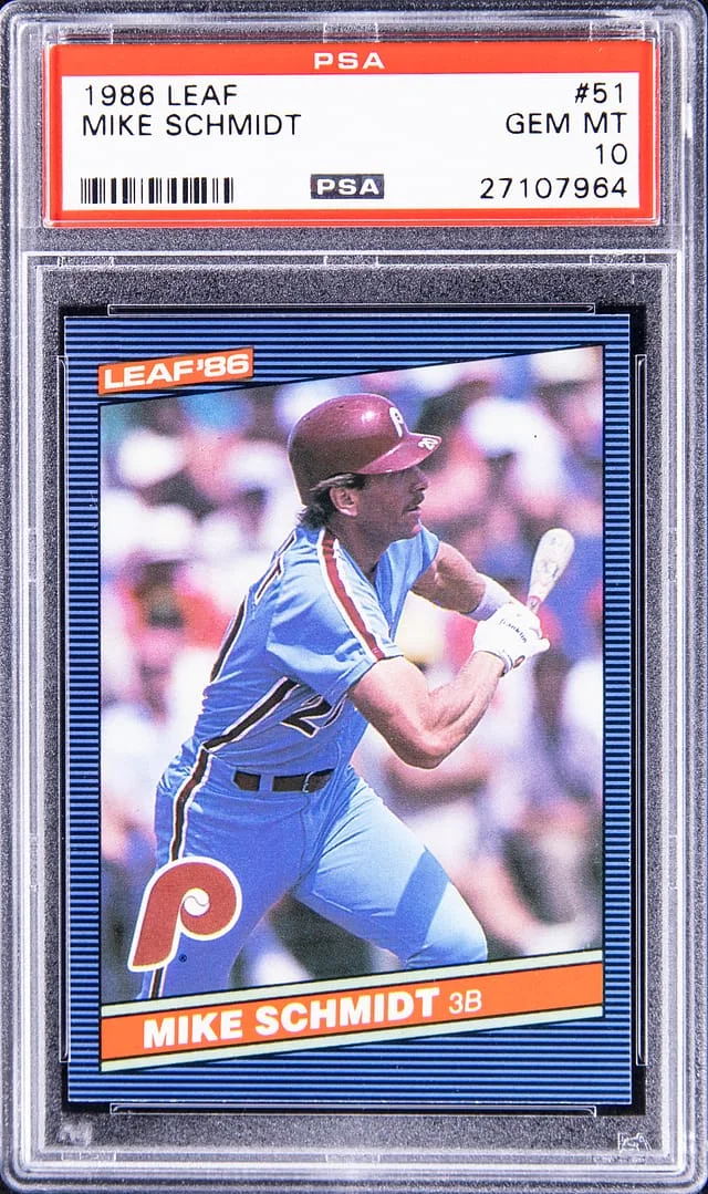 1986 Leaf Mike Schmidt #51 card image
