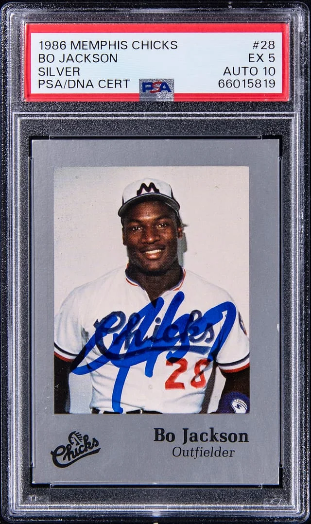 1986 Memphis Chicks Silver Bo Jackson #28 card image