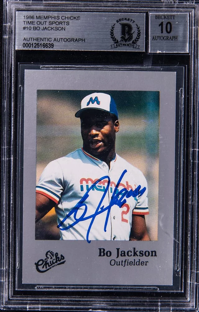 1986 Memphis Chicks Time Out Sports Bo Jackson #10 card image