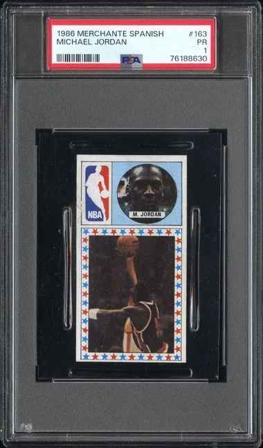 1986 Merchante Spanish Michael Jordan #163 card image