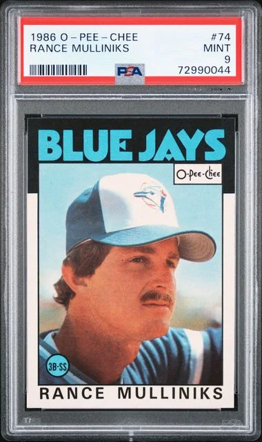 1986 O-Pee-Chee Rance Mulliniks #74 card image