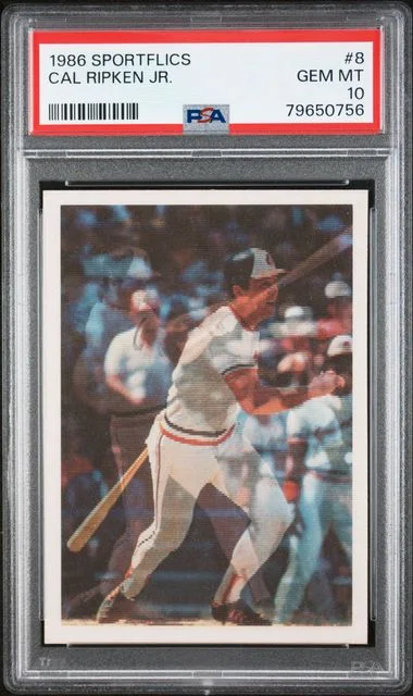 1986 Sportflics Cal Ripken Jr. #8 card image