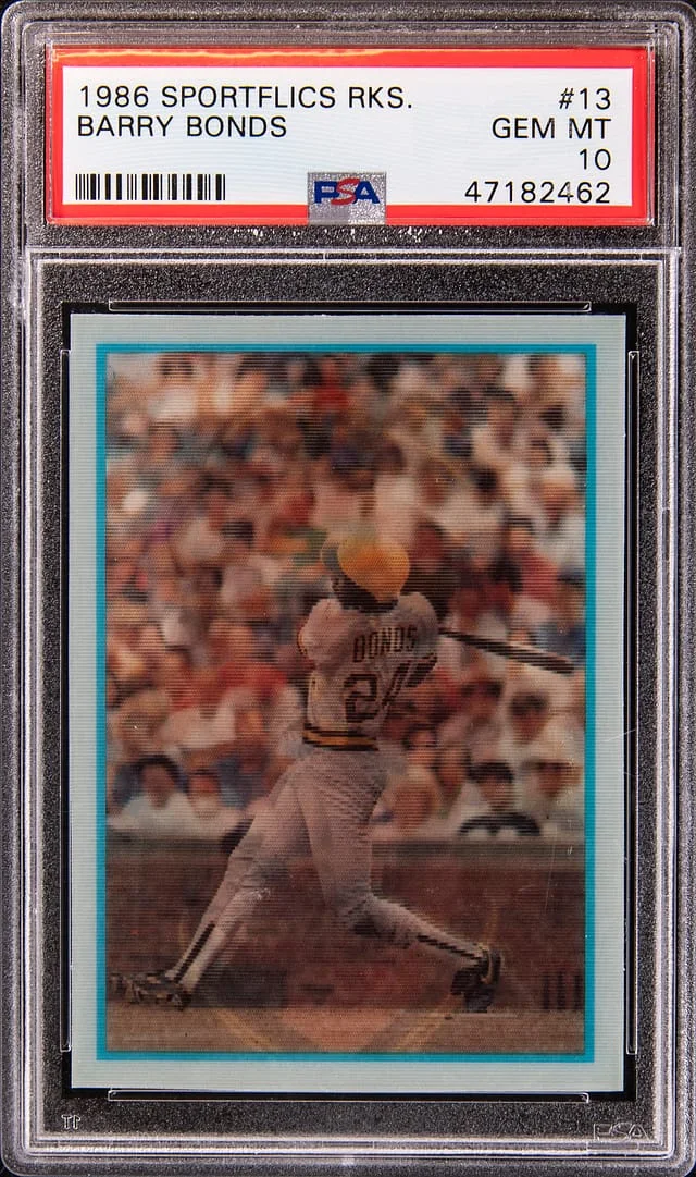 1986 Sportflics Rookies Barry Bonds #13 card image