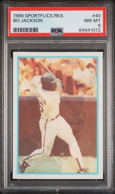 1986 Sportflics Rookies Bo Jackson #40 card image