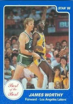 1986 Star Best of the Best James Worthy #15 card image