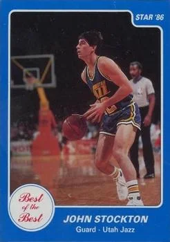 1986 Star Best of the Best John Stockton #12 card image