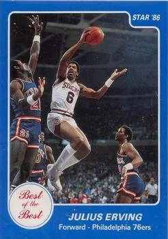 1986 Star Best of the Best Julius Erving #6 card image