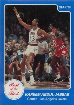 1986 Star Best of the Best Kareem Abdul-Jabbar #1 card image
