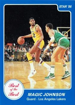 1986 Star Best of the Best Magic Johnson #8 card image