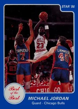 1986 Star Best of the Best Michael Jordan #9 card image