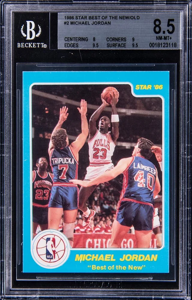 1986 Star Best of the New Michael Jordan #2 card image