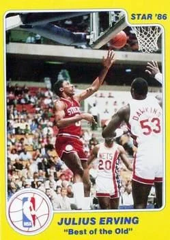 1986 Star Best of the New/Old Julius Erving #NNO card image