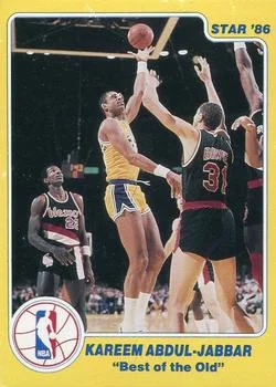1986 Star Best of the New/Old Kareem Abdul-Jabbar #NNO card image
