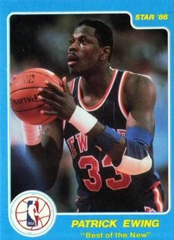 1986 Star Best of the New/Old Patrick Ewing #NNO card image