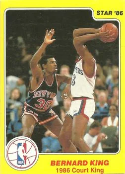 1986 Star Court Kings Bernard King #20 card image