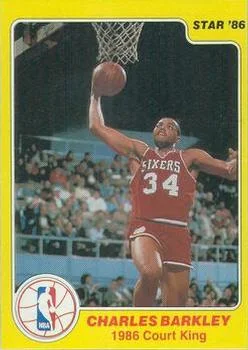 1986 Star Court Kings Charles Barkley #3 card image