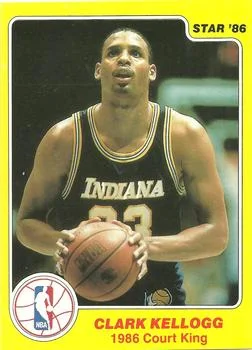 1986 Star Court Kings Clark Kellogg #19 card image