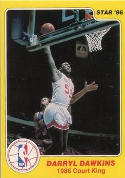 1986 Star Court Kings Darryl Dawkins #10 card image