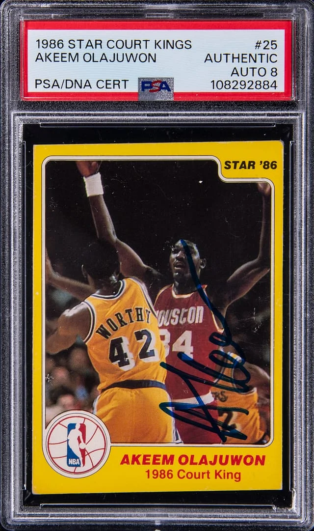 1986 Star Court Kings Hakeem Olajuwon #25 card image