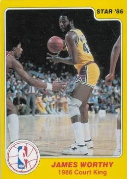 1986 Star Court Kings James Worthy #33 card image