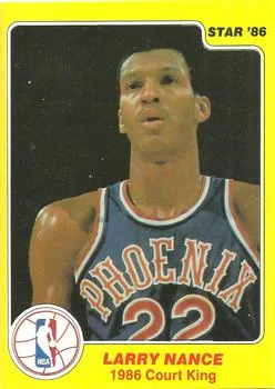 1986 Star Court Kings Larry Nance #24 card image