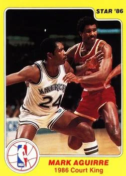 1986 Star Court Kings Mark Aguirre #1 card image