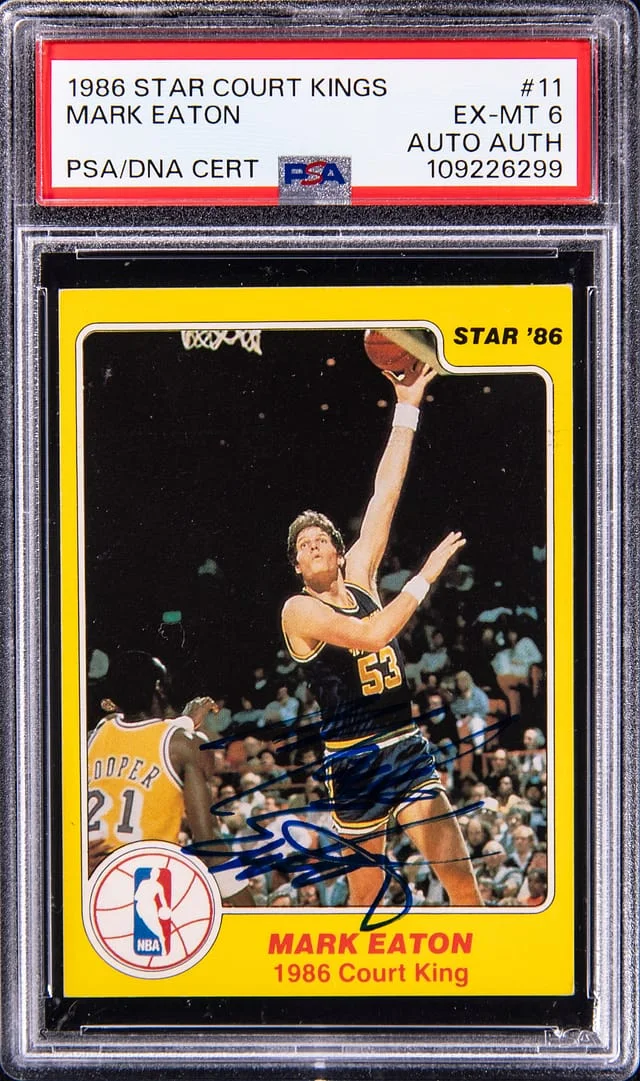 1986 Star Court Kings Mark Eaton #11 card image