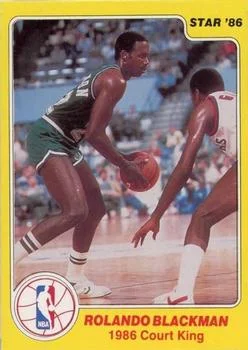 1986 Star Court Kings Rolando Blackman #5 card image