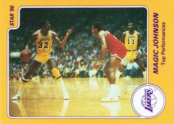 1986 Star Magic Johnson Magic Johnson / Top Performance #8 card image