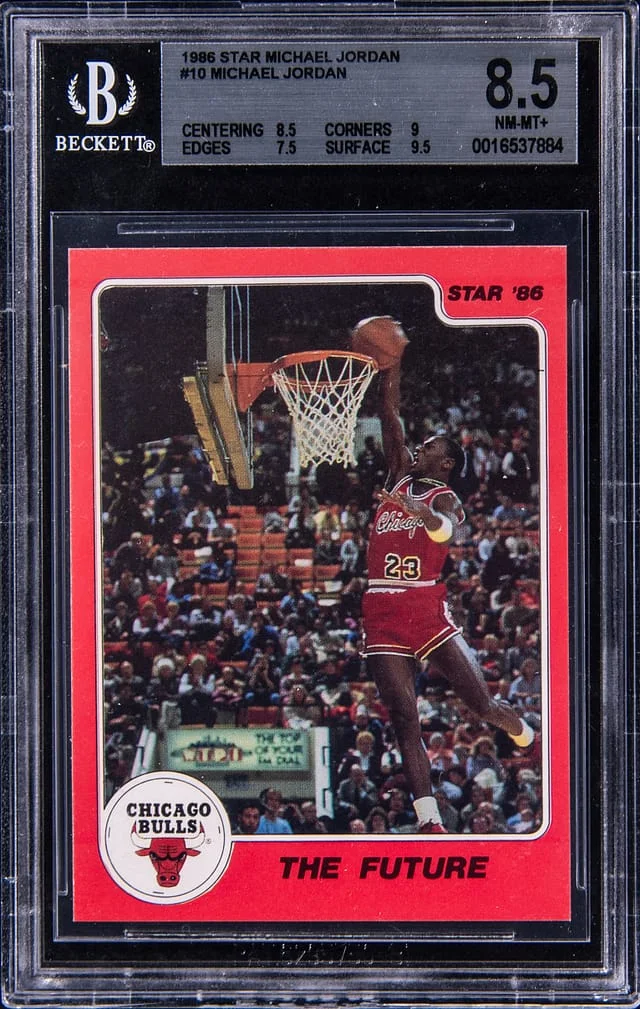 1986 Star Michael Jordan #10 card image