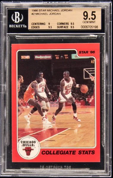 1986 Star Michael Jordan #2 card image