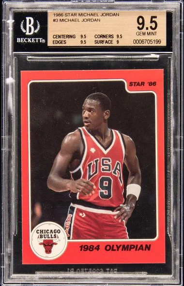 1986 Star Michael Jordan #3 card image