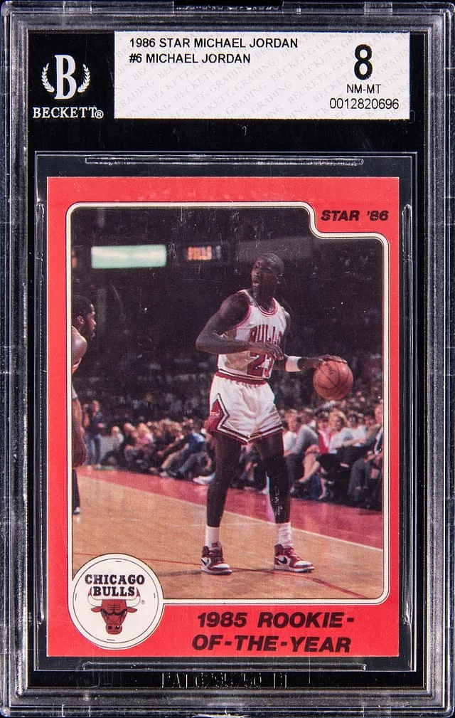 1986 Star Michael Jordan #6 card image