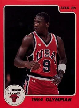 1986 Star Michael Jordan Michael Jordan 1984 Olympian #3 card image