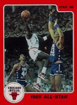 1986 Star Michael Jordan Michael Jordan 1985 All-Star #5 card image