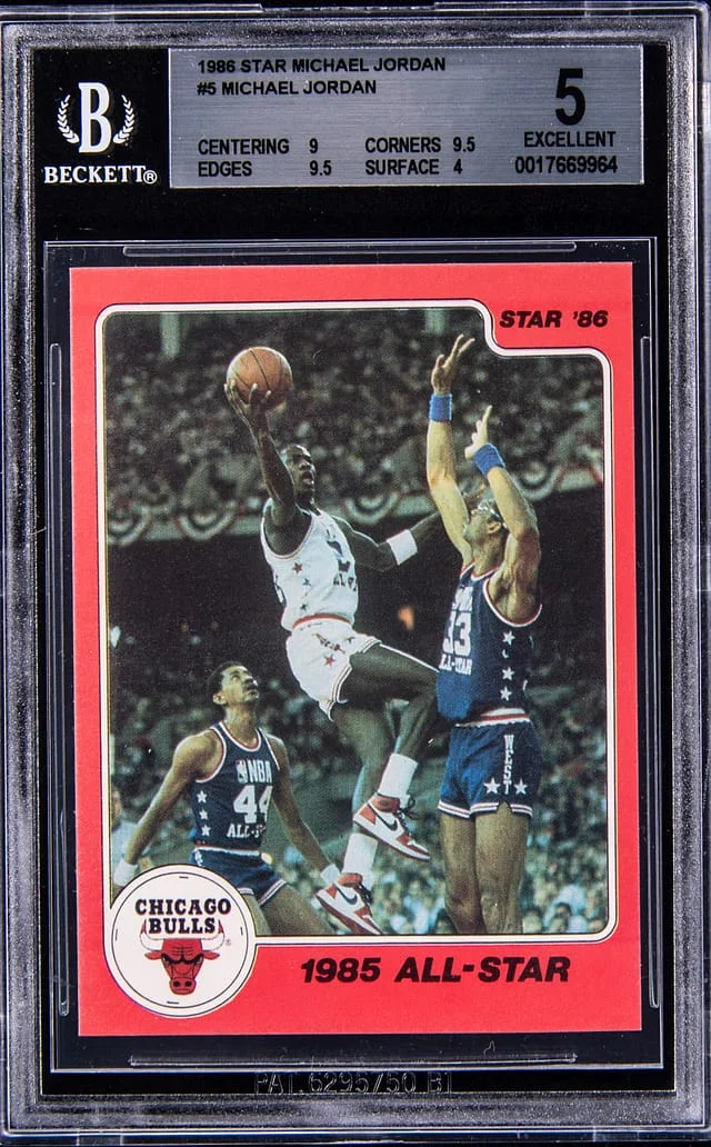 1986 Star Michael Jordan Michael Jordan #5 card image