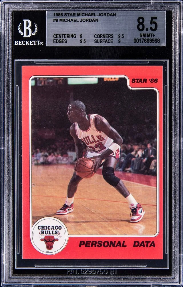 1986 Star Michael Jordan Michael Jordan #9 card image