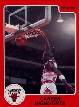 1986 Star Michael Jordan Michael Jordan Career Highlights #7 card image