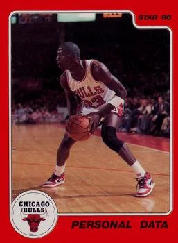 1986 Star Michael Jordan Michael Jordan Personal Data #9 card image