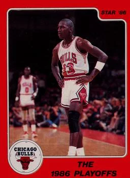 1986 Star Michael Jordan Michael Jordan The 1986 Playoffs #8 card image