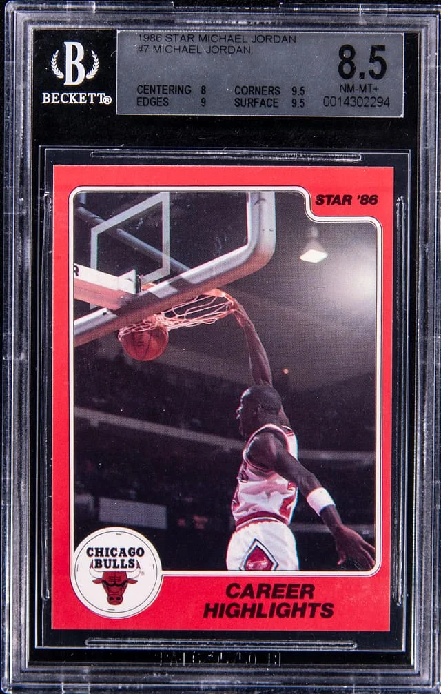 1986 Star Michael Michael Jordan #7 card image