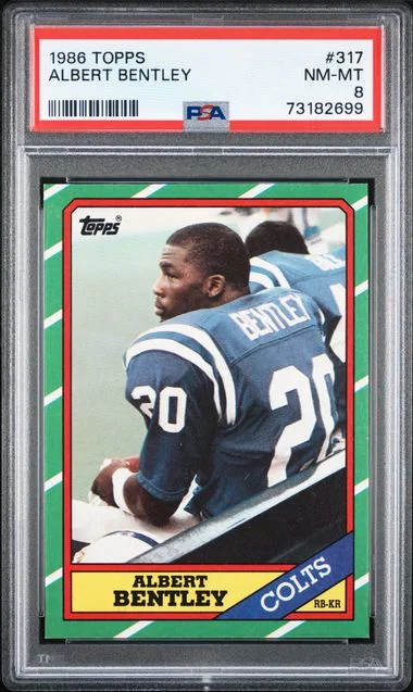 1986 Topps Albert Bentley #317 card image
