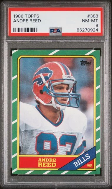 1986 Topps Andre Reed #388 card image
