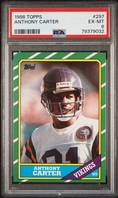 1986 Topps Anthony Carter #297 card image